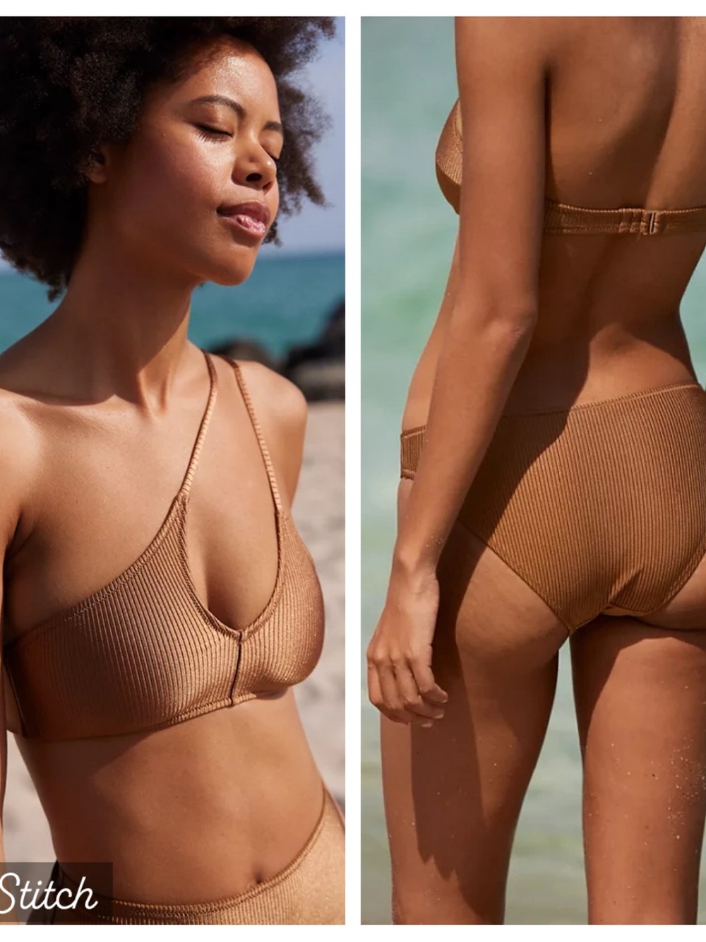 Aerie Shine Rib Bikini Set